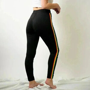 Rainbow Stripe Legging Track Pant Joggers - M
